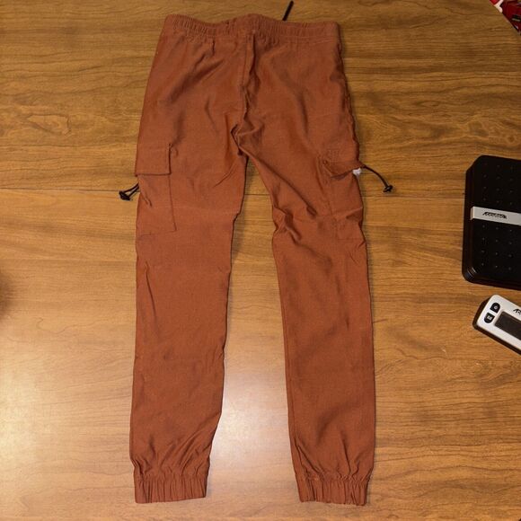 Kids' Stylish Orange Cargo Pants - Picture 6 of 10